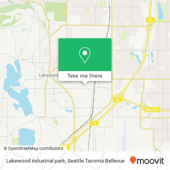 Mapa de Lakewood industrial park