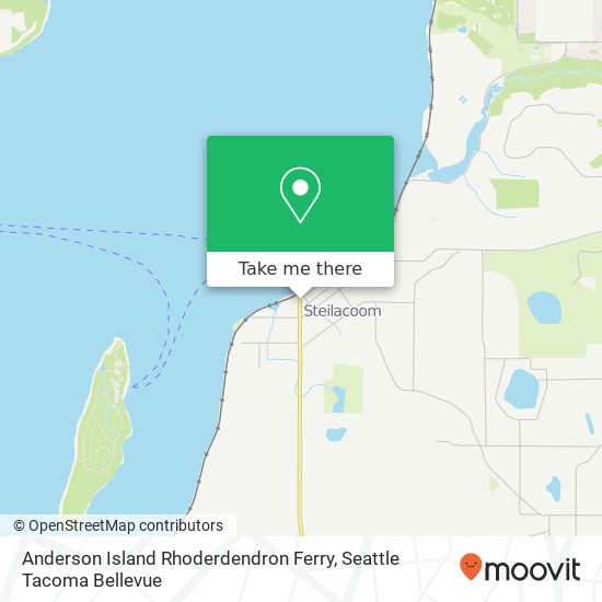 Anderson Island Rhoderdendron Ferry map
