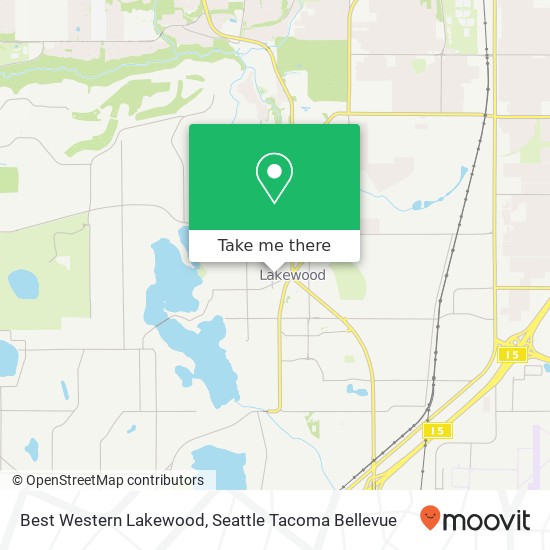 Best Western Lakewood map