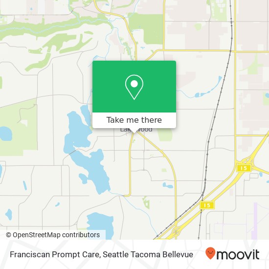 Franciscan Prompt Care map