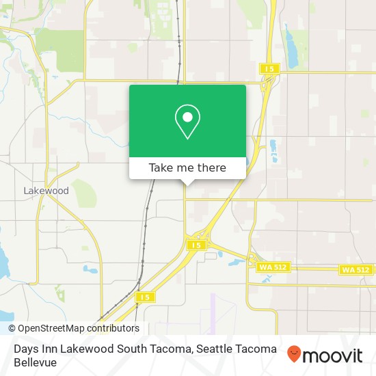 Days Inn Lakewood South Tacoma map