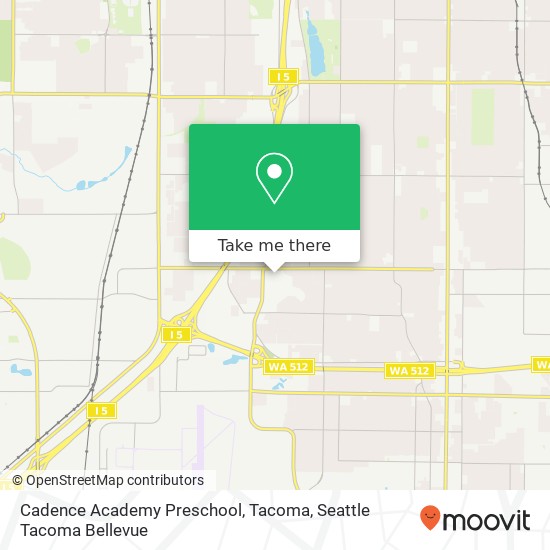 Mapa de Cadence Academy Preschool, Tacoma