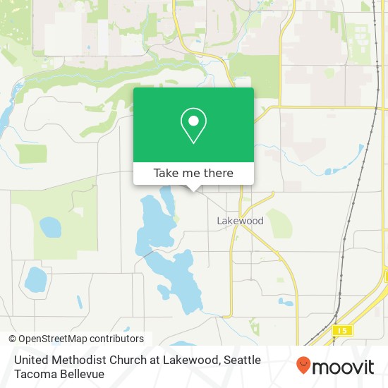 United Methodist Church at Lakewood map