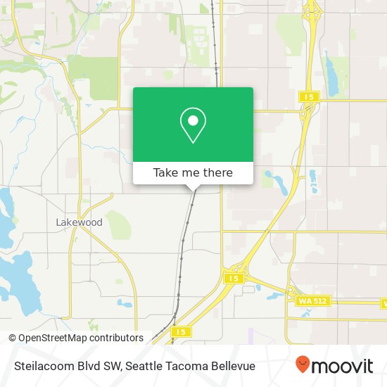 Steilacoom Blvd SW map