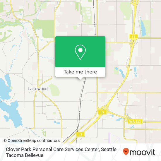 Mapa de Clover Park Personal Care Services Center