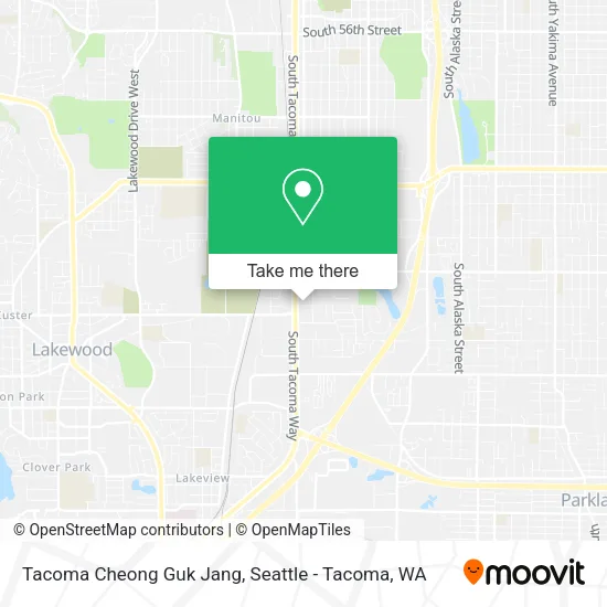 Tacoma Cheong Guk Jang map