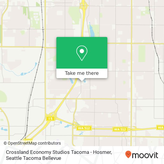 Mapa de Crossland Economy Studios Tacoma - Hosmer