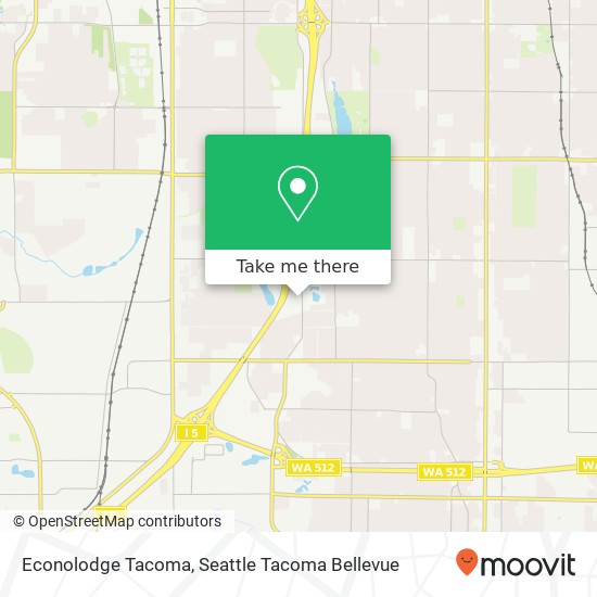 Econolodge Tacoma map