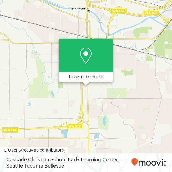 Mapa de Cascade Christian School Early Learning Center
