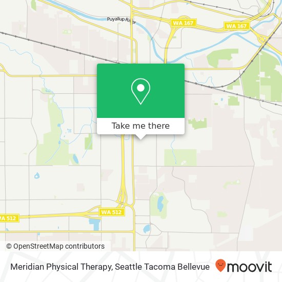 Mapa de Meridian Physical Therapy