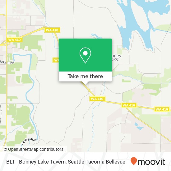 BLT - Bonney Lake Tavern map