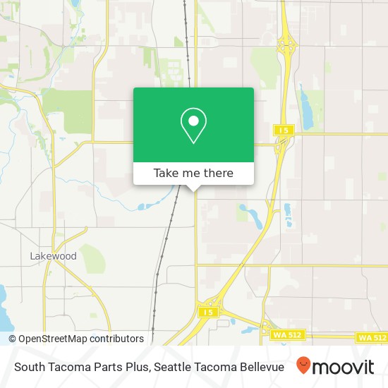 Mapa de South Tacoma Parts Plus