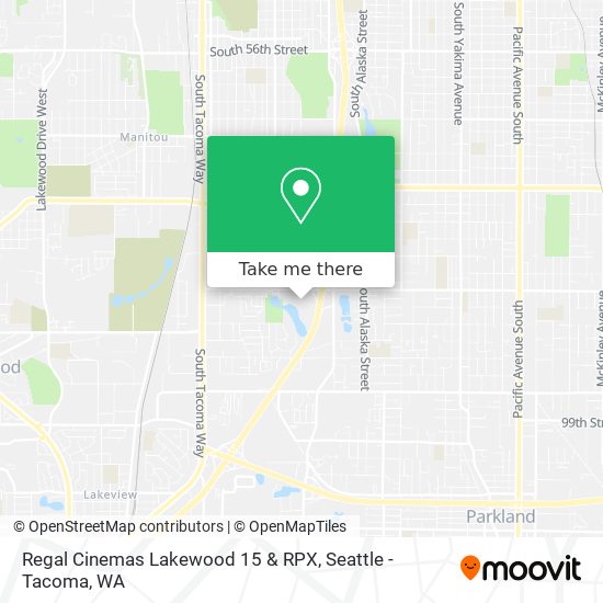 Regal Cinemas Lakewood 15 & RPX map