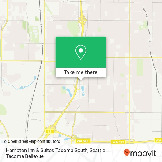 Hampton Inn & Suites Tacoma South map