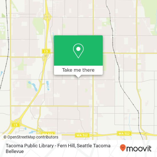 Tacoma Public Library - Fern Hill map