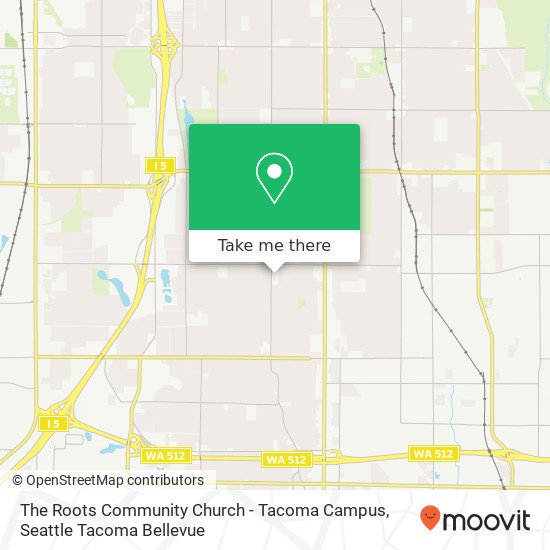 The Roots Community Church - Tacoma Campus map