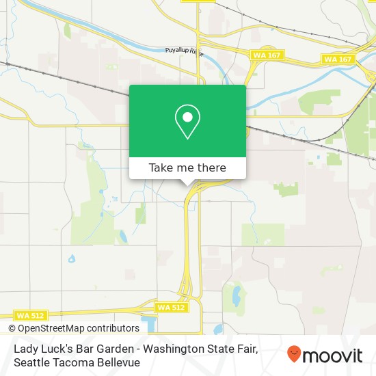 Mapa de Lady Luck's Bar Garden - Washington State Fair