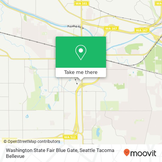 Washington State Fair Blue Gate map