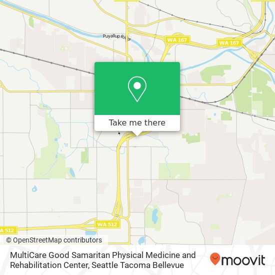 Mapa de MultiCare Good Samaritan Physical Medicine and Rehabilitation Center