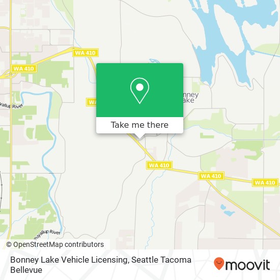 Mapa de Bonney Lake Vehicle Licensing