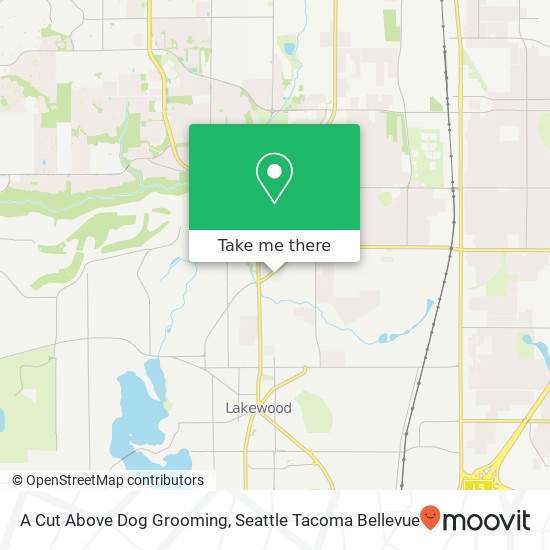 A Cut Above Dog Grooming map