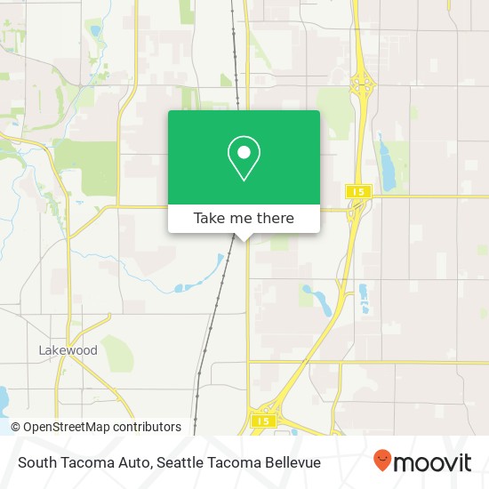 South Tacoma Auto map