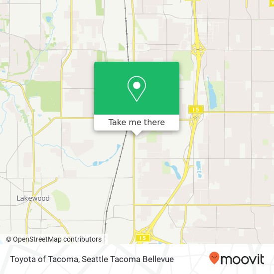 Toyota of Tacoma map