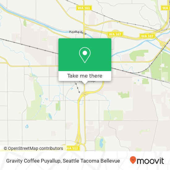 Gravity Coffee Puyallup map