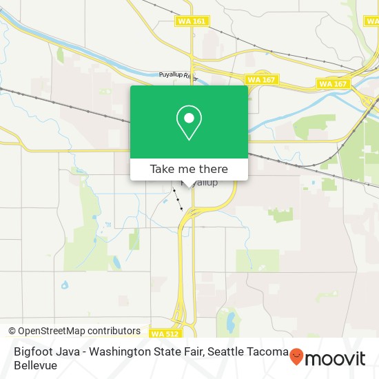 Mapa de Bigfoot Java - Washington State Fair