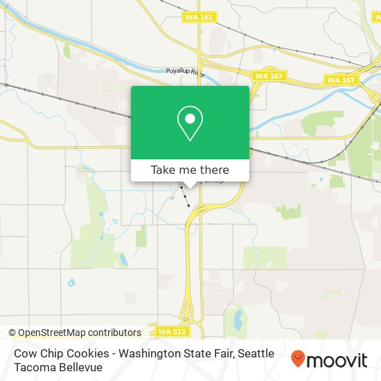 Cow Chip Cookies - Washington State Fair map