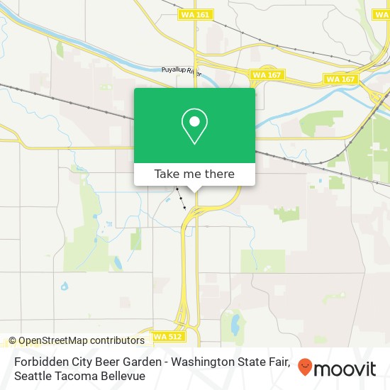 Mapa de Forbidden City Beer Garden - Washington State Fair