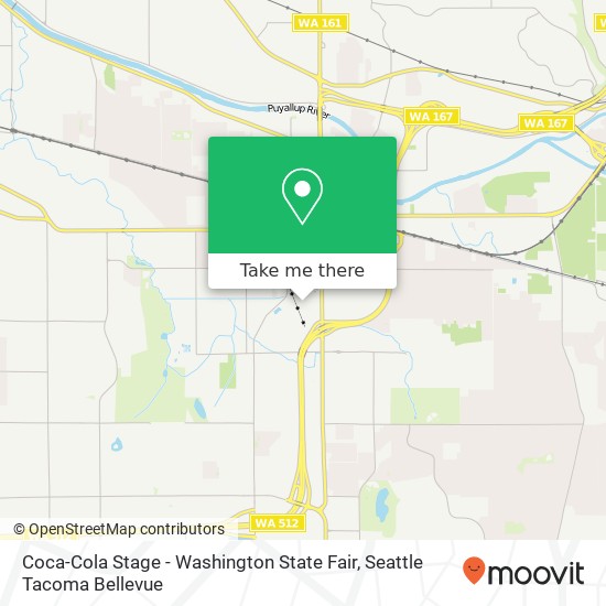 Mapa de Coca-Cola Stage - Washington State Fair