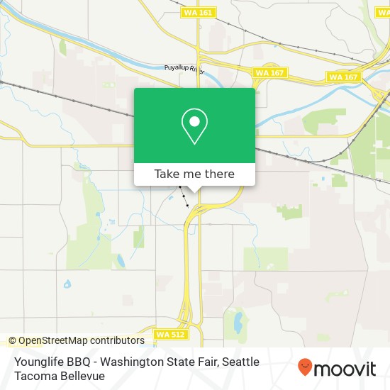 Mapa de Younglife BBQ - Washington State Fair