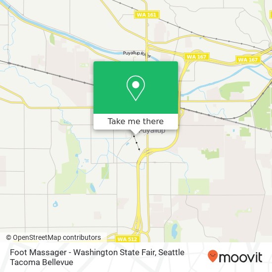Foot Massager - Washington State Fair map