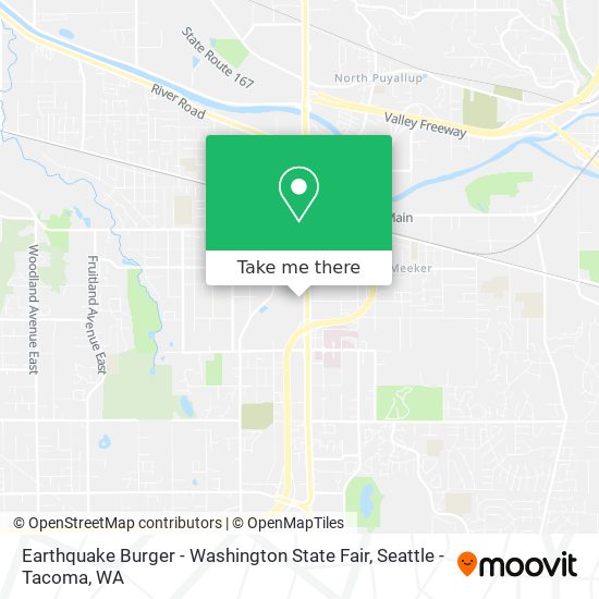 Mapa de Earthquake Burger - Washington State Fair