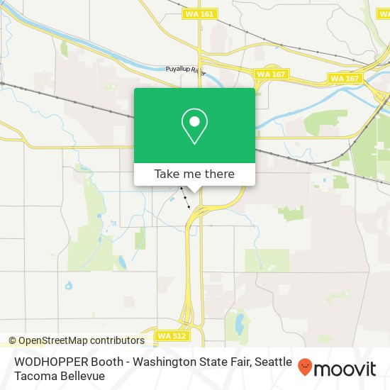 Mapa de WODHOPPER Booth - Washington State Fair