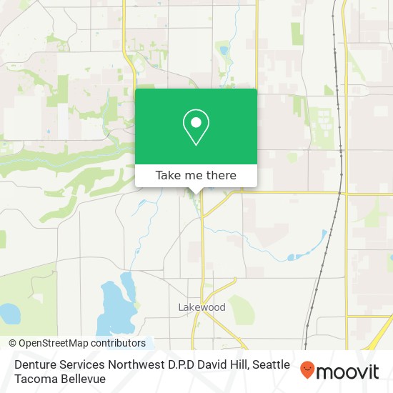 Denture Services Northwest D.P.D David Hill map
