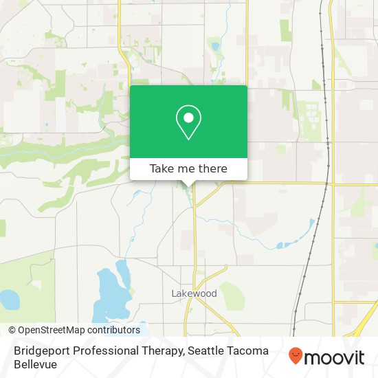 Mapa de Bridgeport Professional Therapy