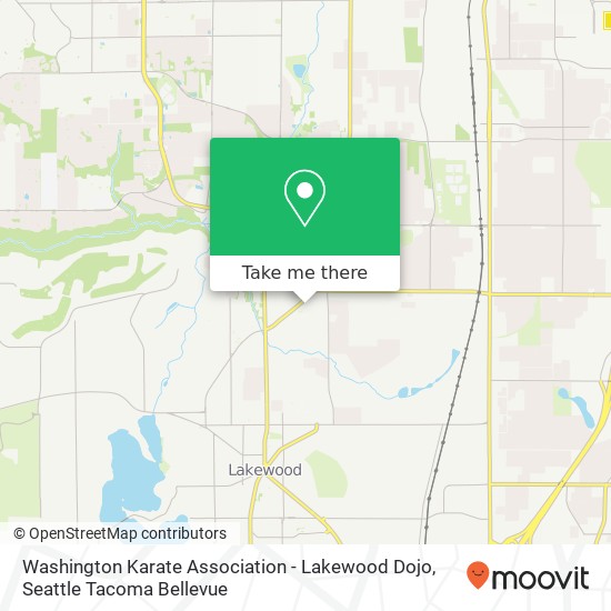 Mapa de Washington Karate Association - Lakewood Dojo