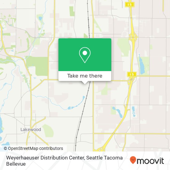 Weyerhaeuser Distribution Center map