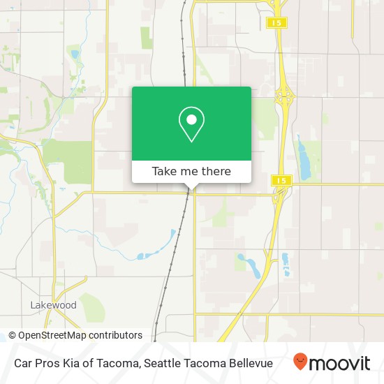 Car Pros Kia of Tacoma map