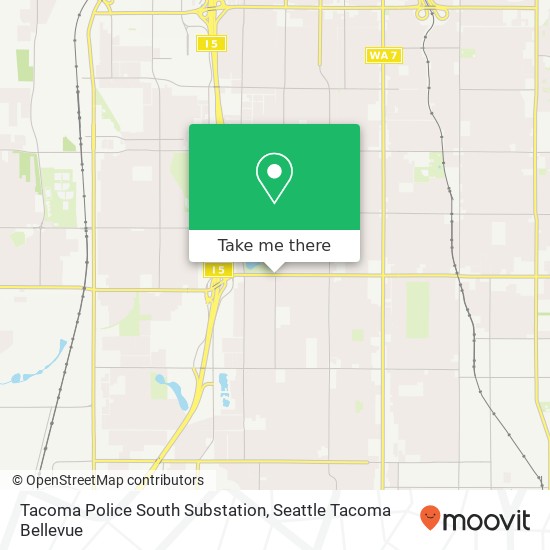 Mapa de Tacoma Police South Substation