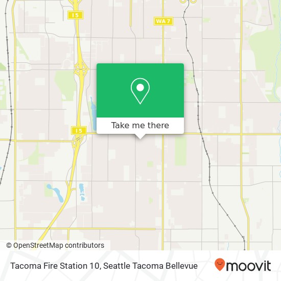 Tacoma Fire Station 10 map