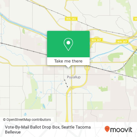 Vote-By-Mail Ballot Drop Box map