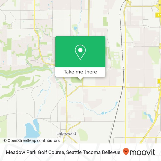 Meadow Park Golf Course map