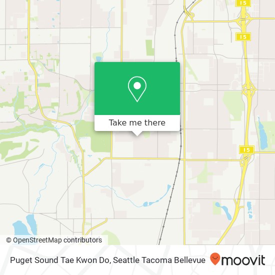 Puget Sound Tae Kwon Do map
