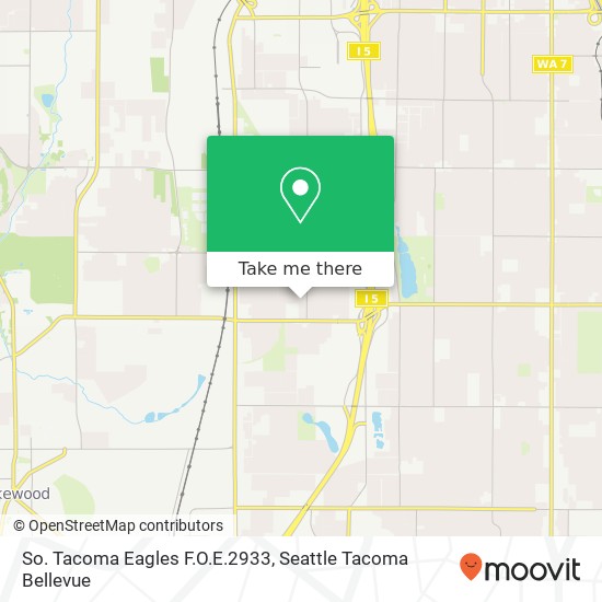 So. Tacoma Eagles F.O.E.2933 map