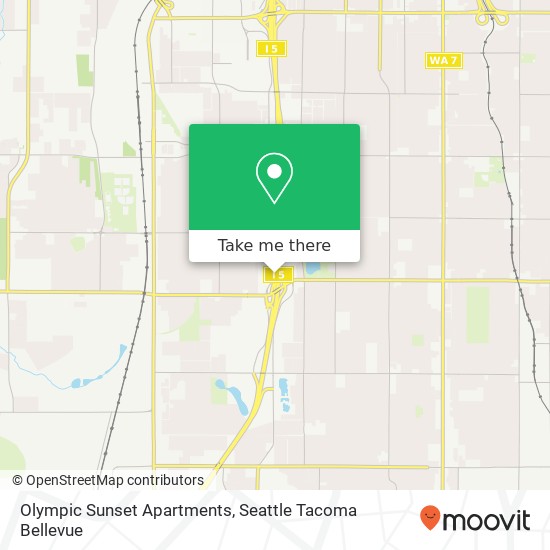 Olympic Sunset Apartments map