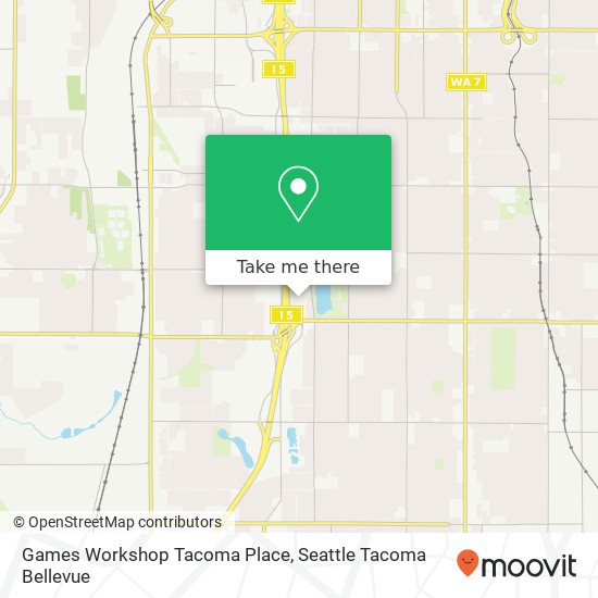 Mapa de Games Workshop Tacoma Place