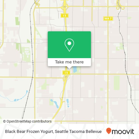 Black Bear Frozen Yogurt map